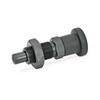 Indexing plunger GN 817 steel/plastic knob/with and without rest position